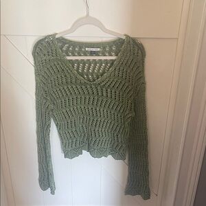 American Eagle Outfitters Olive Knit Top
